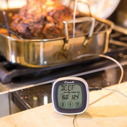Escali Black Touch Screen Thermometer & Timer